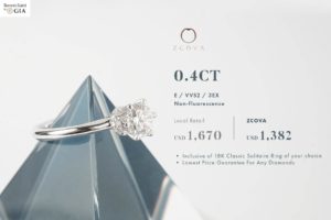ZCOVA 0.4ct Engagement Ring Promotion