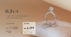 0.5 Carat Diamond 18K Gold Ring Promotion
