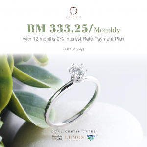 GIA and GemEx certified diamond ring promotion zcova