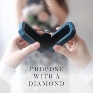marriage proposal made easy with diamond ring and 18k gold ring