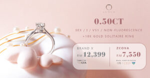ZCOVA 0.5ct diamond ring promotion