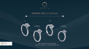 ZCOVA Propose With A Diamond RIng Settings