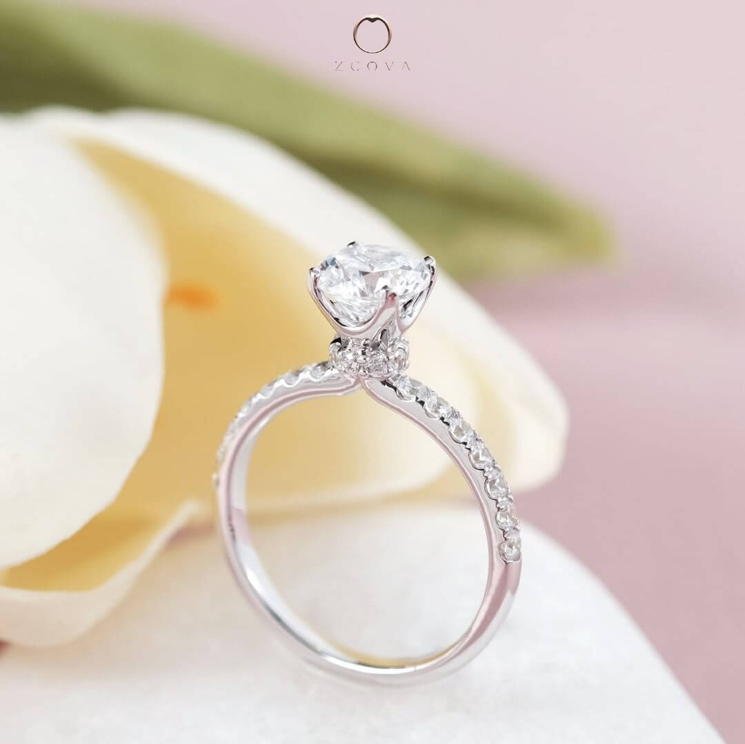 Lia Pave Engagement Ring