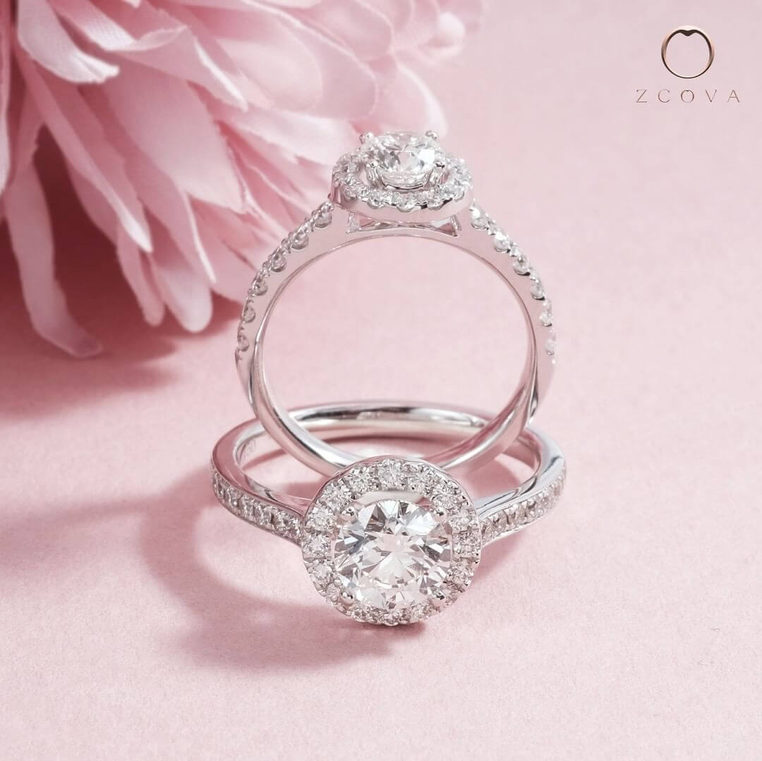 ZCOVA Halo Engagement Ring