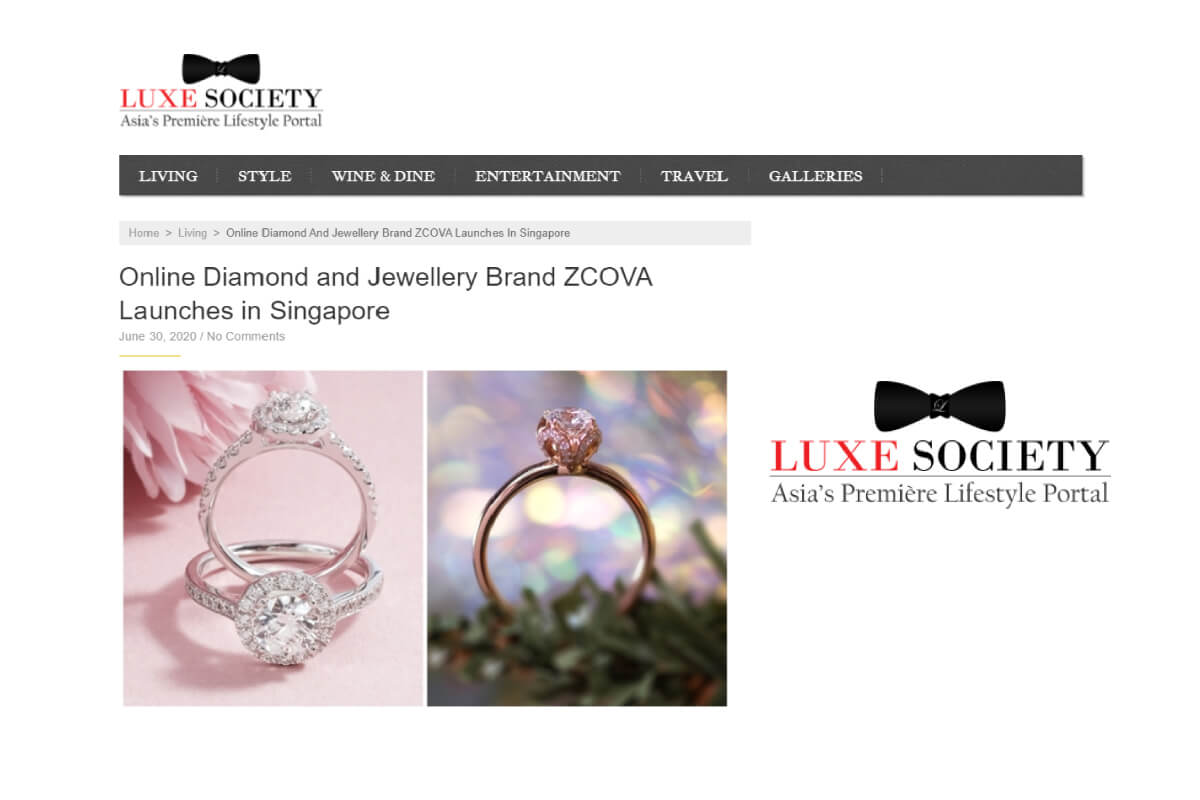 ZCOVA in Luxe Society Blog Cover