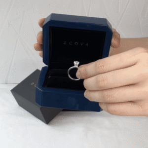 Ring Box for Engagement Ring and Wedding Band