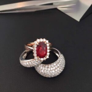 Ruby Engagement Ring - colored gemstone ring