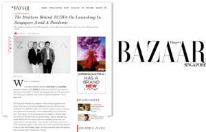 ZCOVA featured in Harpers Bazaar