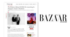 ZCOVA featured in Harpers Bazaar