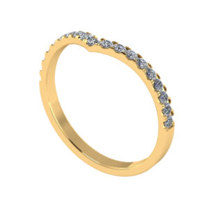 Fashion Ring Half Eternity V Ring For Her Present Gifting
