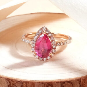 Pink Spinel Engagement Ring Online Malaysia