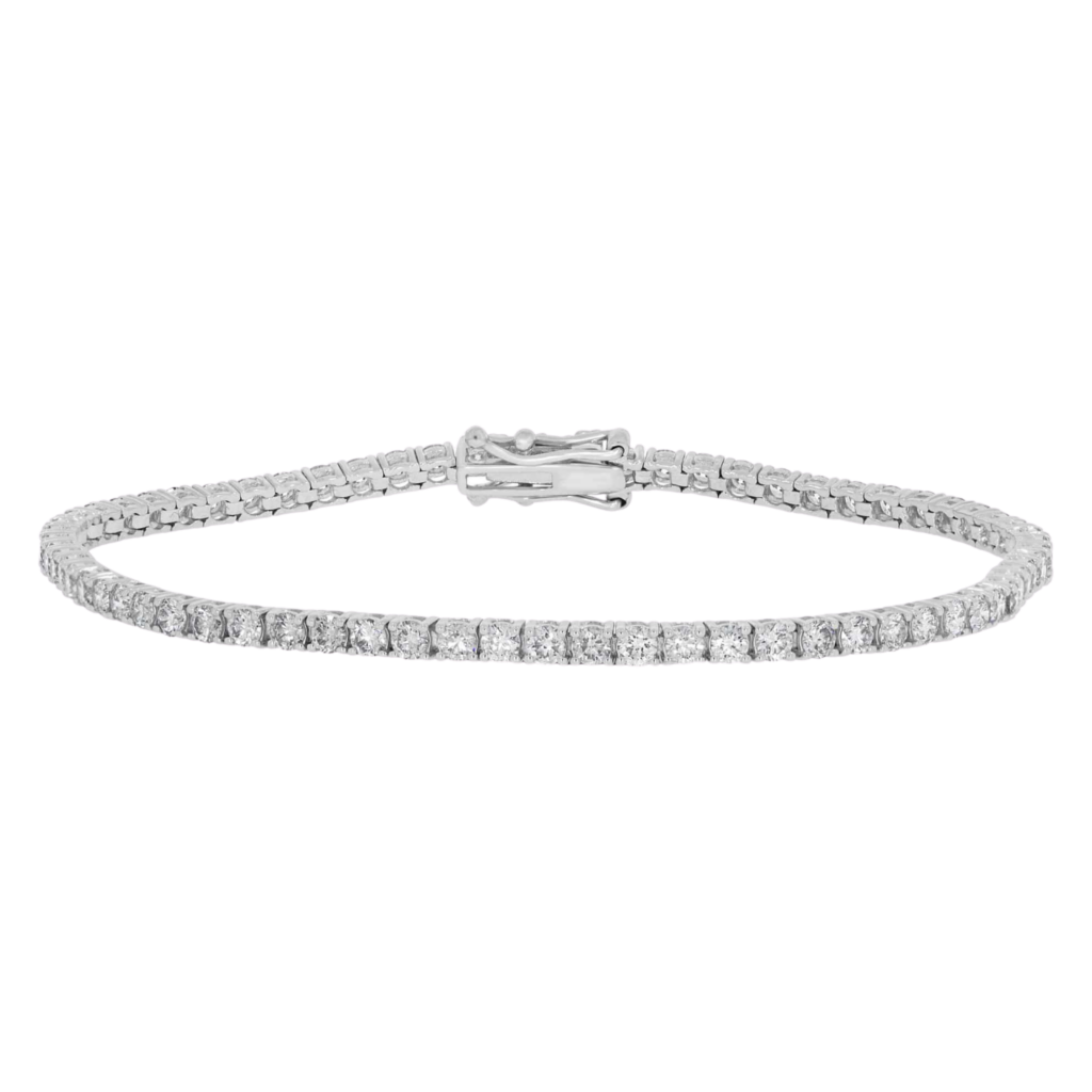 18K White Gold diamond tennis bracelet
