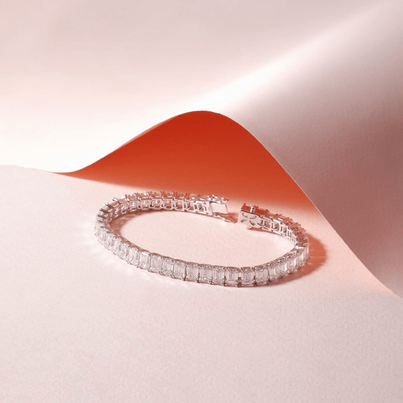 Emerald Diamond Tennis Bracelet | Zcova