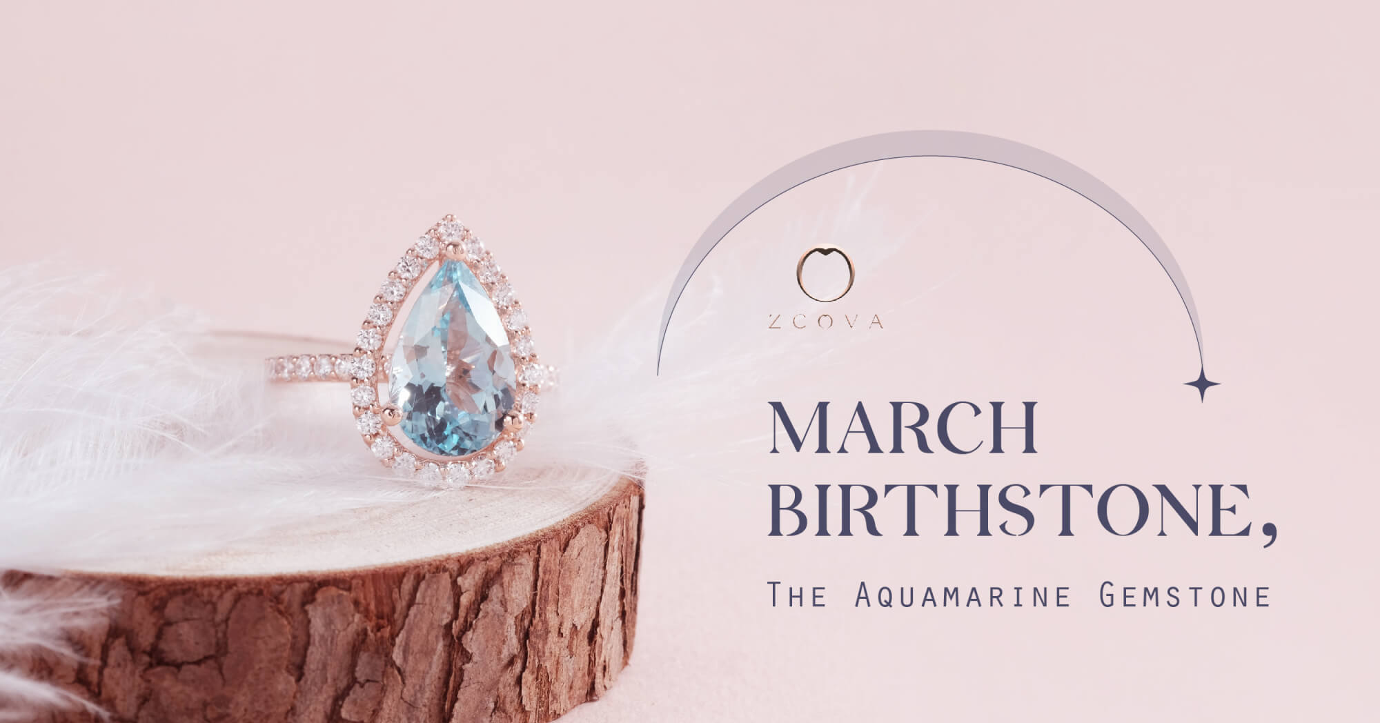 Aquamarine March Birthstone ZCOVA