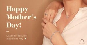 Gifting for mother's day diamond ring, diamond necklace, diamond bracelet in 18k gold malaysia