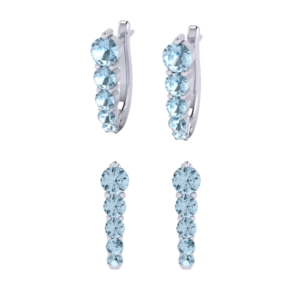 Aquamarine gemstone earring inspiration