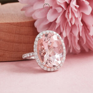 Pink Morganite Engagement Ring