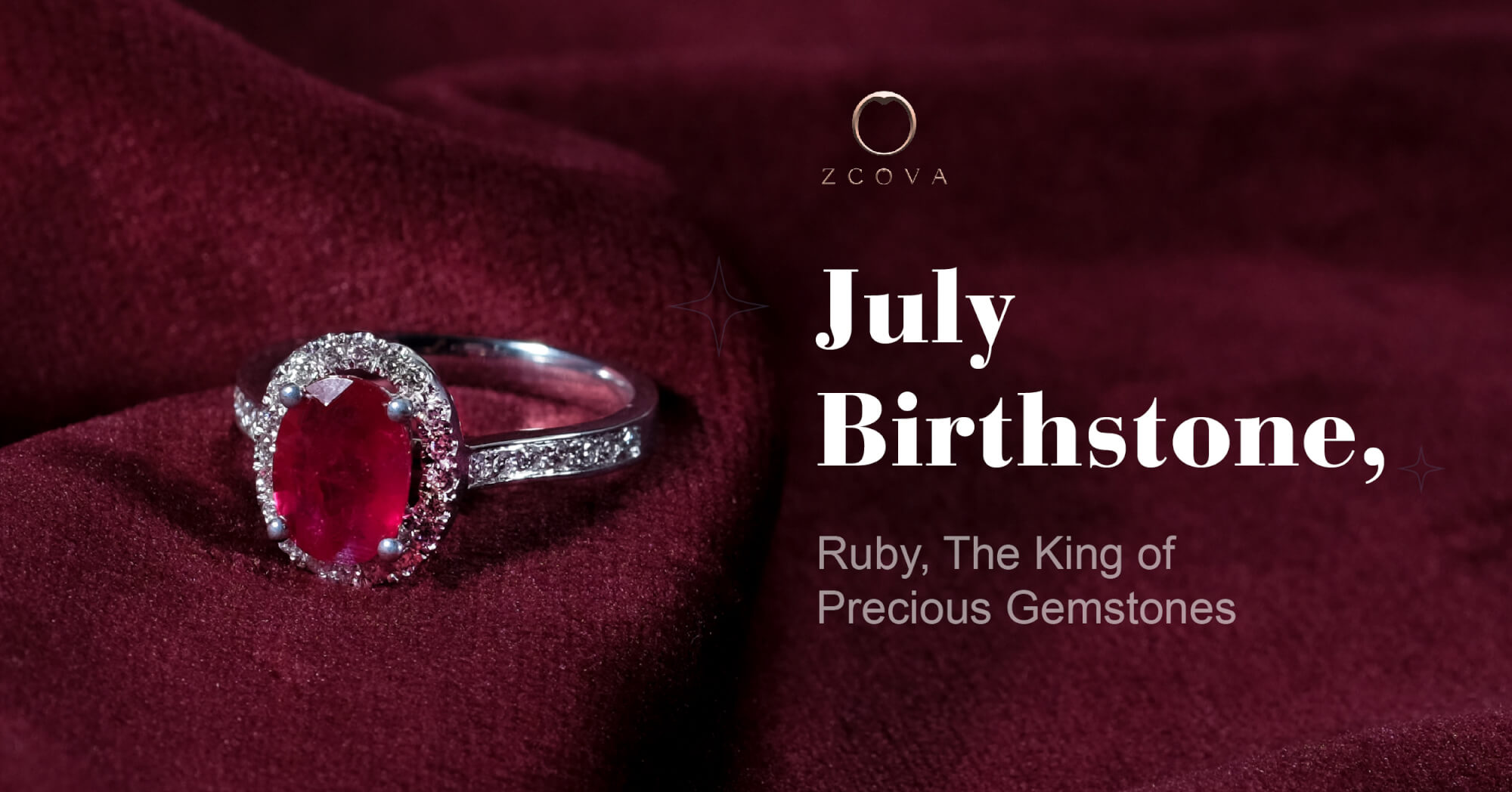 July birthstone Ruby gemstone