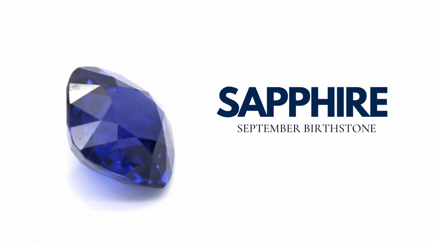 september birthstone blue sapphire cushion cut
