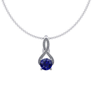 Queen Elizabeth customised Blue Sapphire necklace
