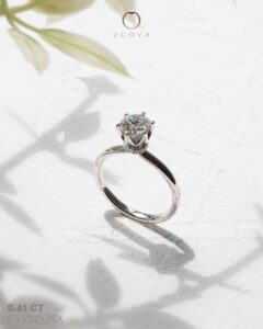 0.6CT Lia 6 Prong Solitaire Engagement Ring