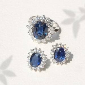 Princess Diana Blue Sapphire Gemstone Engagament ring