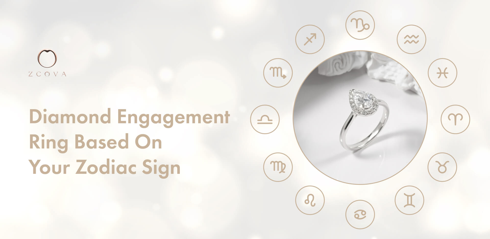 Diamond Engagement Ring based on Your zodiac sign