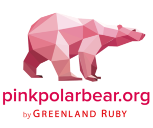 PinkPolarBear logo zcova greenland ruby responsibly sourced red ruby and pink sapphire