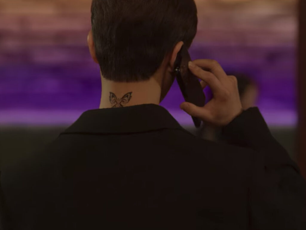Butterfly tattoo from Nevertheless kdrama