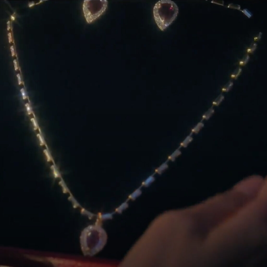 Ruby Waterdrop Jewellery Set Penthouse Kdrama