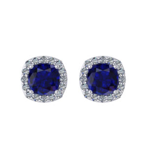 Blue Sapphire Gemstone Earring inspired by Princess Diana