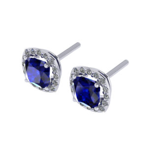 Blue Sapphire Gemstone Earring inspired by Princess Diana
