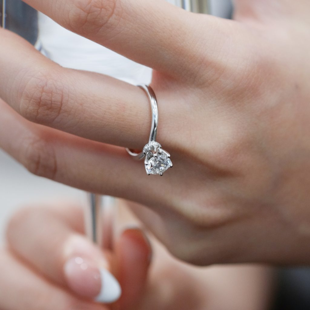 ZCOVA 1 carat GIA GemEx Certified diamond ring