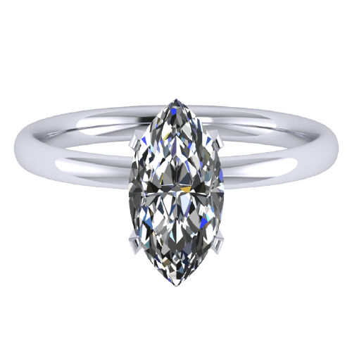 ZCOVA Lia Engagement Ring 1 Carat Marquise Shape Diamond
