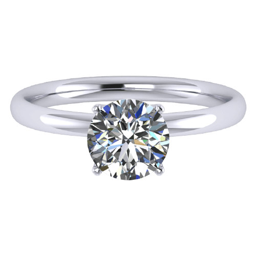 ZCOVA Lia Engagement Ring 1 Carat Round Brilliant Shape Diamond