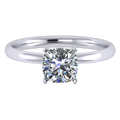 ZCOVA Lia Engagement Ring 1 Carat Square Cushion Shape Diamond