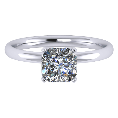 ZCOVA Lia Engagement Ring 1 Carat Square Radiant Shape Diamond