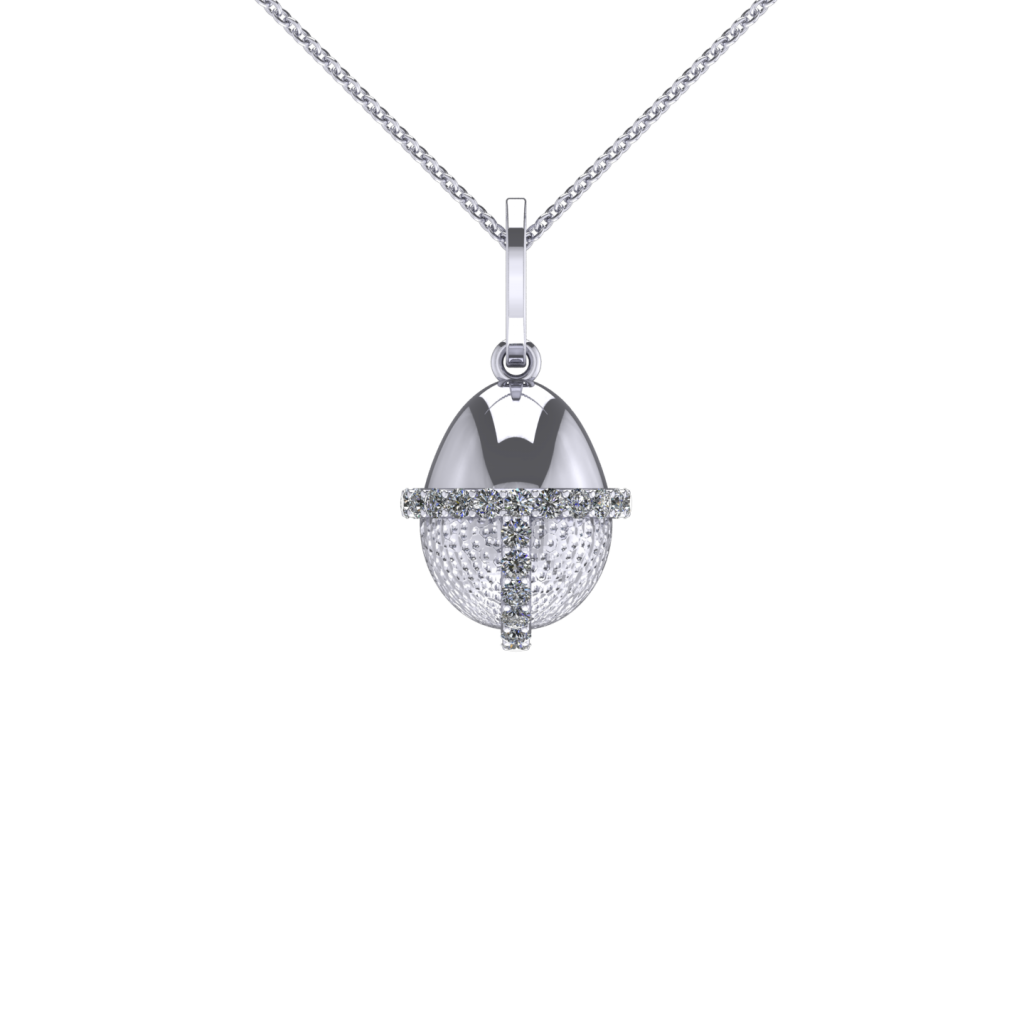 Diamond necklace inspired by Squid Game Mask Guy