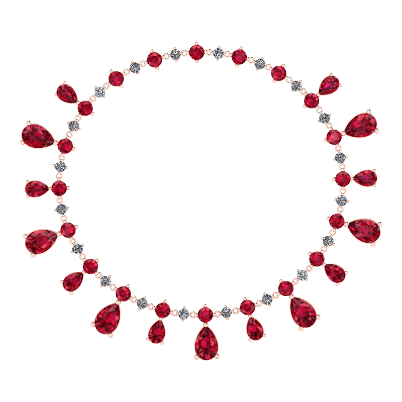 Buy Customised Ruby Necklace Malaysia