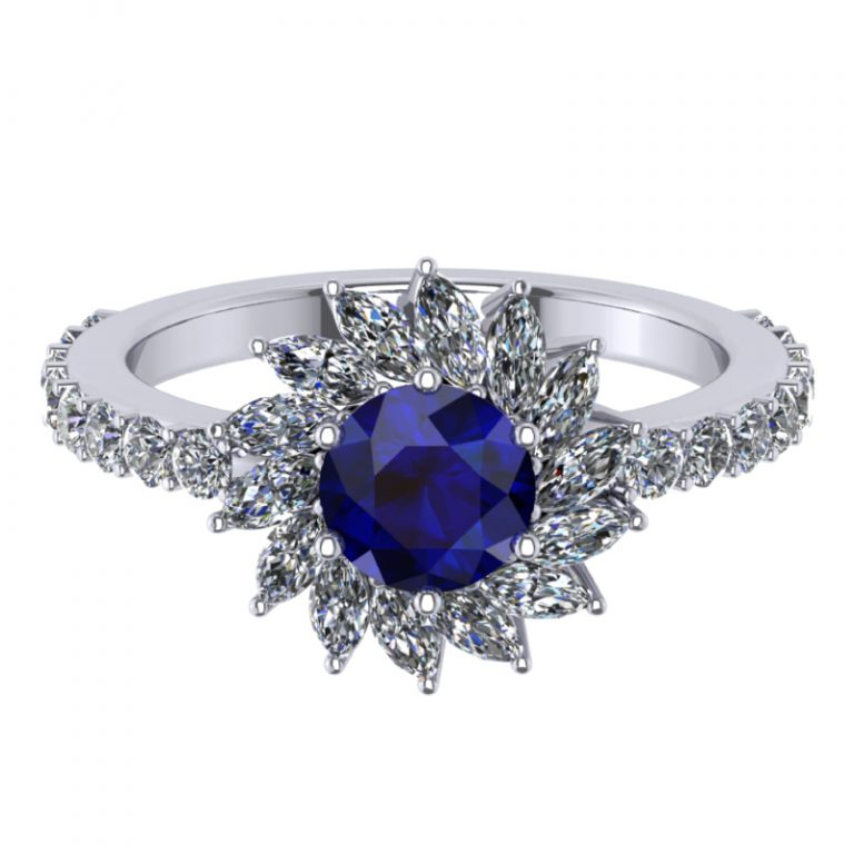 Buy Customised Sapphire Ring Malaysia | Zcova