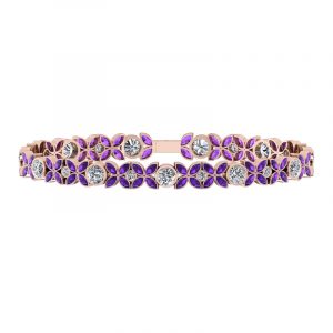 Customised Purple Amethyst Gemstone Bracelet in Malaysia