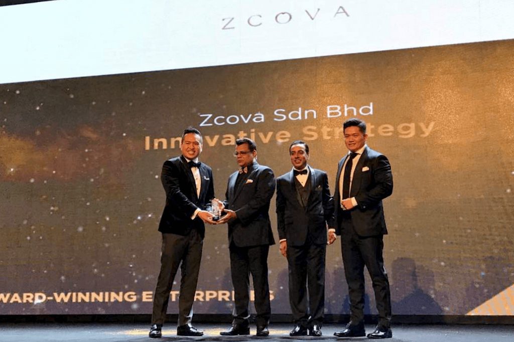 ZCOVA founders was awarded for the Innovative Strategy award of the SME & Entrepreneurship Business Award: 2017-2018 Premier Edition