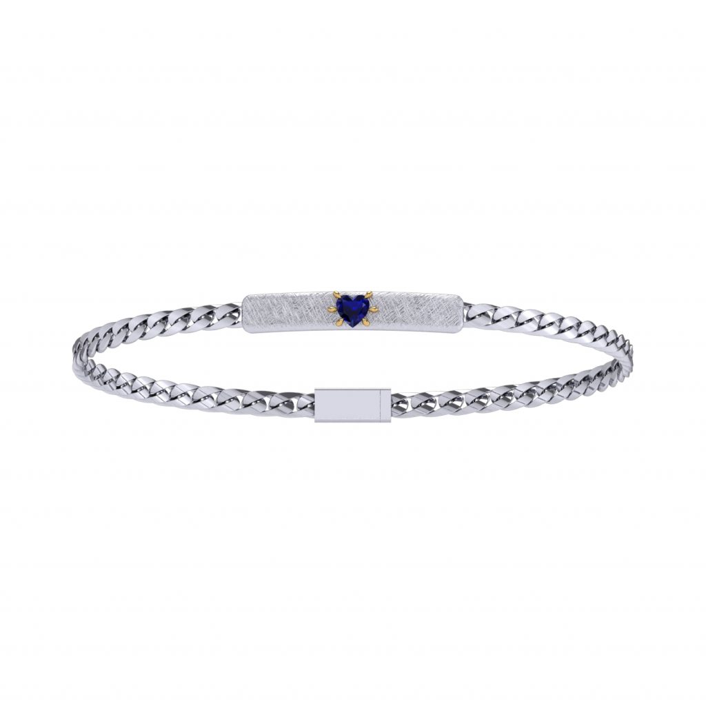 heart sapphire bracelet