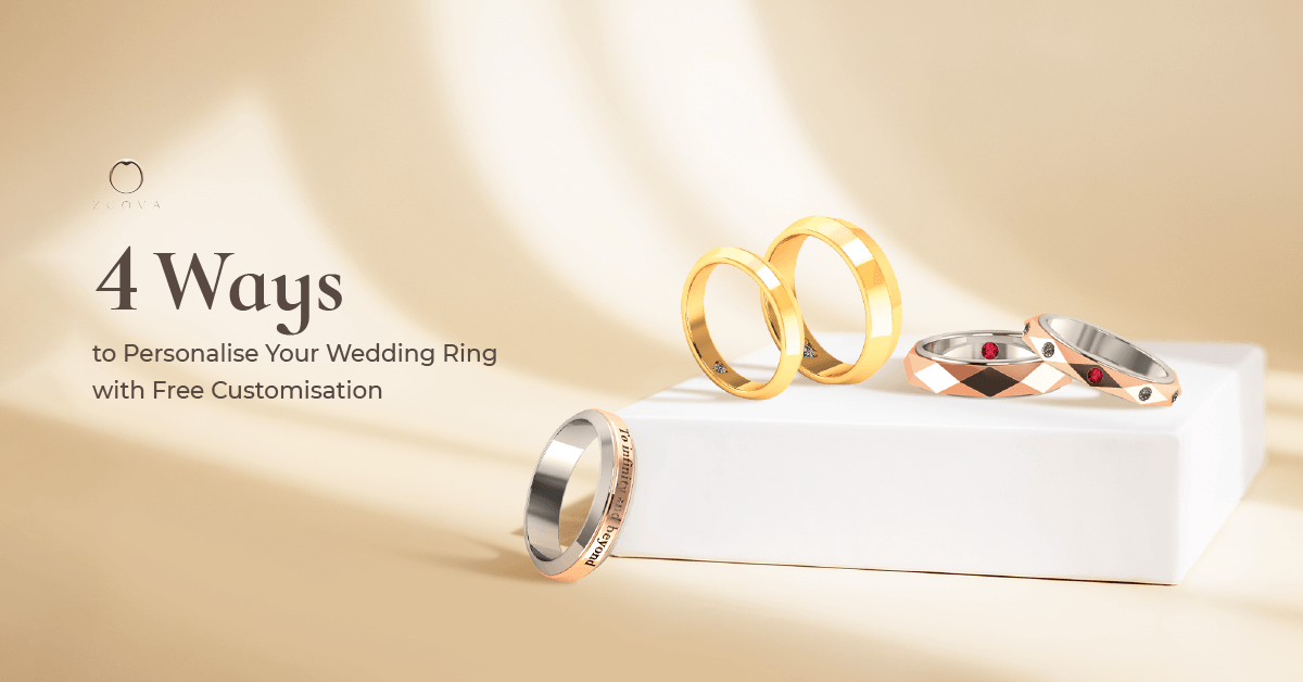 Personalised deals wedding bands