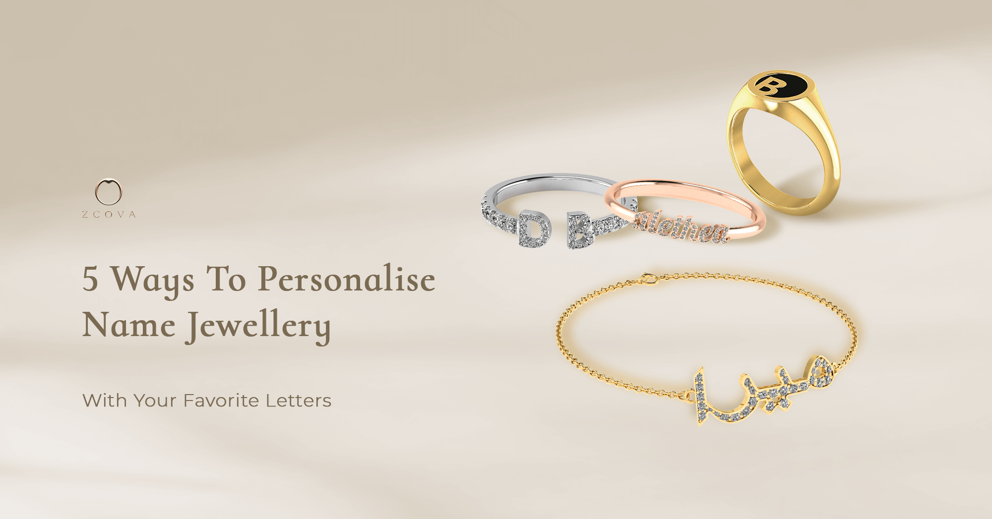 5 Ways To Personalise Name Jewellery Blog Banner