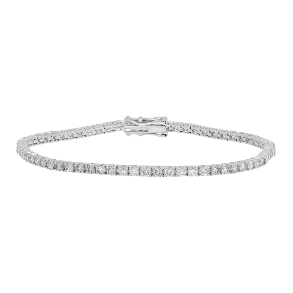 Lab grown diamond tennis bracelet
