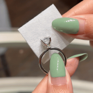 Alcohol swab to clean your engagement ring