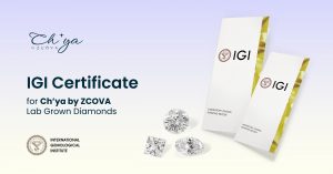 IGI Certificate for Ch'ya Lab Grown Diamonds