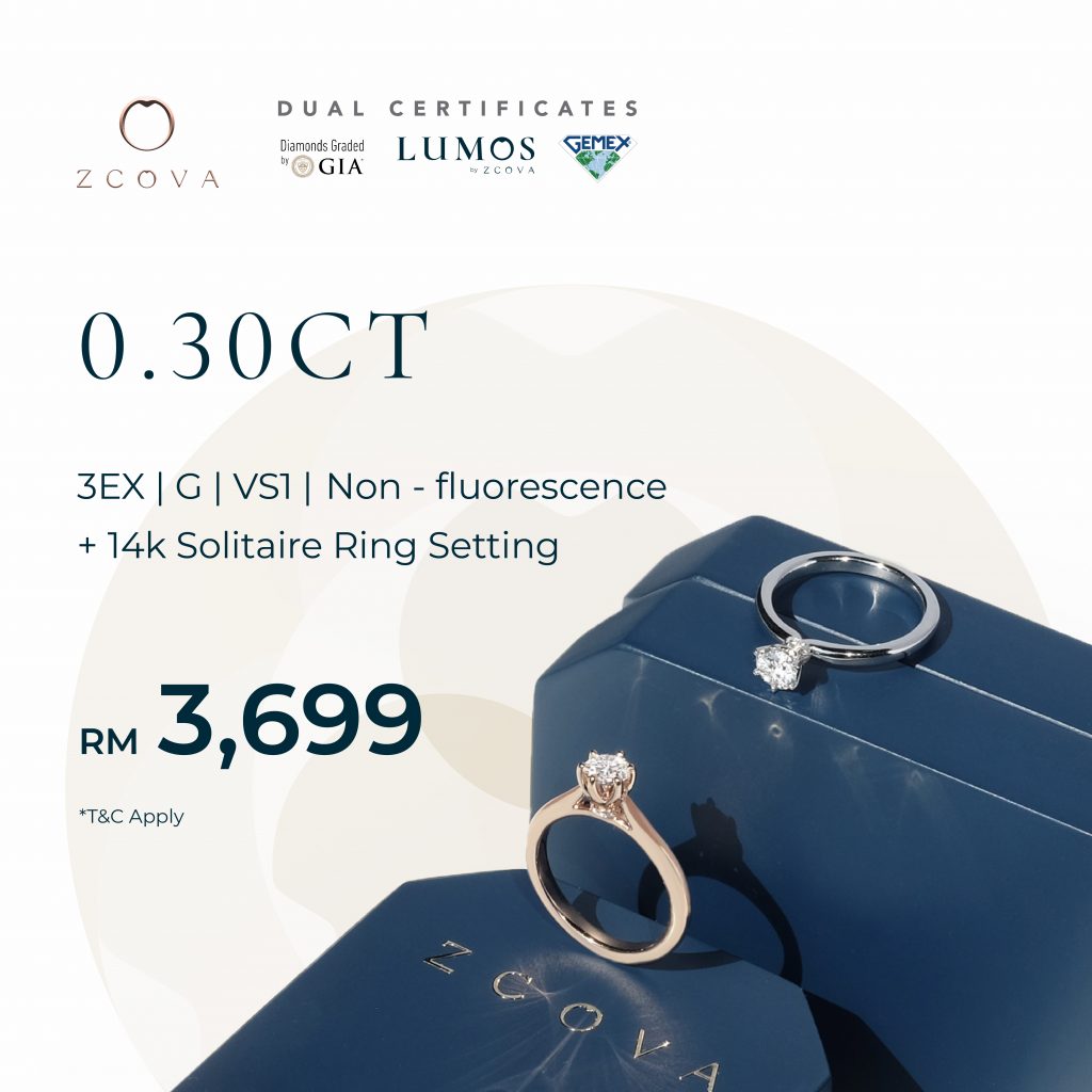 0.3CT Diamond Engagement Ring Promotion in Malaysia