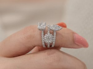 Mined Diamond Engagement Ring ZCOVA